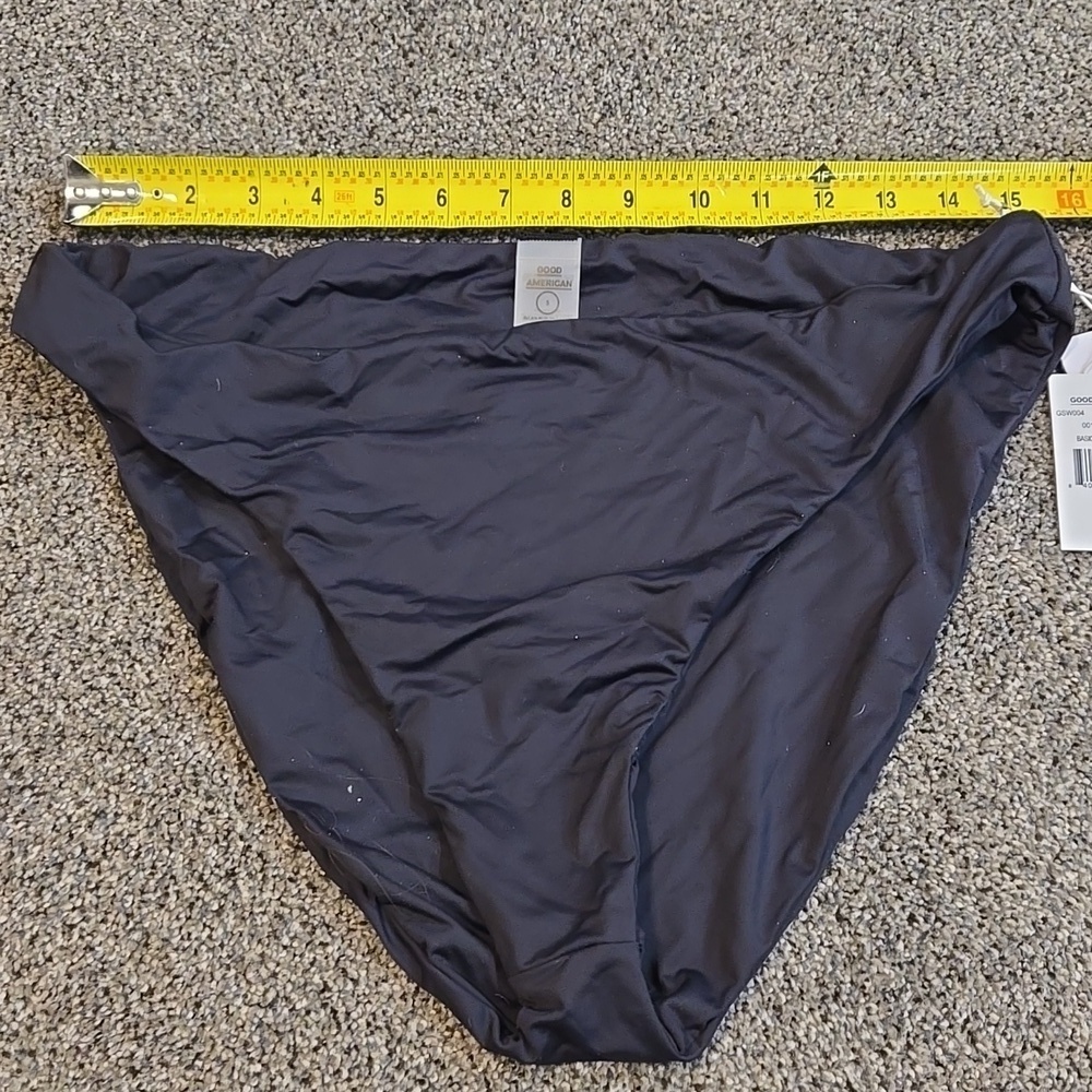 NWT Good American Wimen Basic Bikini Black Swim Bottom Sz 5 /2XL - Picture 5 of 8
